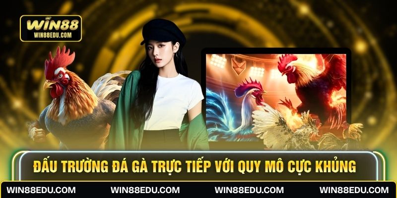 Đấu trường đá gà trực tiếp với quy mô cực khủng